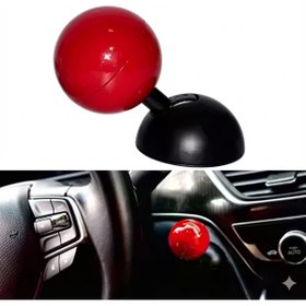 Resim Universal Bilardo Topu Tasarımlı Metal Start Stop Düğmesi Kırmızı 