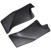 Resim Tesla İçin 2 Adet Araba Pu Deri Arka Kapı Eşiği Koruyucu Etiketi 