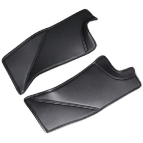 Resim Tesla İçin 2 Adet Araba Pu Deri Arka Kapı Eşiği Koruyucu Etiketi 