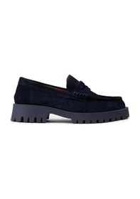 Resim Deery Kadın Hakiki Süet Lacivert Loafer Ayakkabı - 02034zlcvc01 Lacivert 