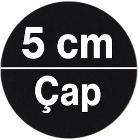 Resim Nzb Yapışkanlı Zemin Koruyucu Keçe 50 mm (8'li Paket) Masa Sandalye Mobilya Koltuk Ayak Keçesi Siyah 