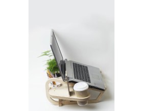 Resim Tufetto Wocoo Ahşap Notebook Standı 