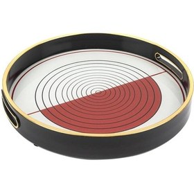 Resim Mikasa Moor Kırmızı Çizgili Tepsi 30 Cm 