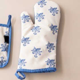 Resim Azure Blue, Fırın Mutfak Eldiveni, Yanmaz ve ısıya dayanıklı tutacak, 2 Parça 