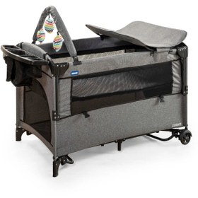 Resim Mcn Ultima Anne Yanı Park Yatak Sallanır Cibinlikli Oyun Parkı Beşik 70X110 Cm - Siyah 