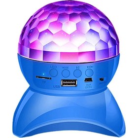 Resim Teknomila Led Işıklı Disko Topu Şarjlı Bluetooth Hoparlör Tavan Işık Yansıtma 