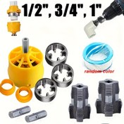 Resim 11 adet Set İç Gömlek Kesme Aracı Boru PVC Plastik Tap ve Die Seti 