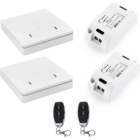 Resim Guiwuu Kablosuz Akıllı Işık Anahtarı Rf 433MHZ Aydınlatma Kontrolü Akıllı Anahtar Ac 90-250V 10A Modülü (2 W ve 2 C ve 2 Rc) (Yurt Dışından) 