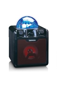 Resim Lenco BTC-055 Bk - Işıklı Bluetooth Hoparlör, Usb, Sd, Rc, Mıc, Ac 