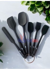Resim 6lı Takım Yanmaz Yapışmaz Slikon Yumurta Fırçası Kaşık Bıçak Past 