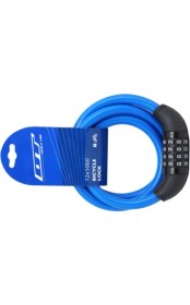 Resim Dt Bisiklet Kilit - DT81219 | 12X1000 mm | 4 Haneli Şifre - Değiştirilebilir | 4 Renk Seçenekli 