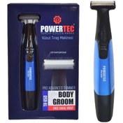 Resim Powertec TR-650 Şarjlı Vücut Tıraş Makinesi Ense, Sakal, Vücut Epilasyon Öncesi Çift Bıçaklı 2 Yıl Garantili 
