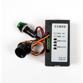 Resim CCM5D Dijital LED Ekranlı 6V-12V-24V PWM DC Motor Hız Kontrolcüsü 
