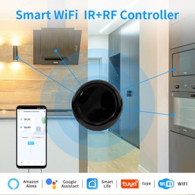 Resim Akıllı Ev WiFi Uzaktan Kumanda Merkezi, IR Uzaktan Kumanda, Alexa, Tuya APP ile Uyumlu, Akıllı Yaşam - USB Güçlü, PC Malzeme 