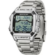 Resim Oldfriend Sanda Erkek Kol Saati Kare Dijital Gösterim Paslanmaz Çelik Kayış Alarm Kronometre Tarih Diğer 