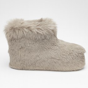 Resim Beyond Kadın Taş Bumble İçi Kürklü Ultra Hafif Tüylü Panduf 4cm BYND03 - TAŞ / 40 