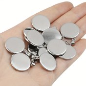 Resim 10 adet 6-25Mm Paslanmaz Çelik Yuvarlak Kolye Uçları, DIY Bileklik Tabanları ve Kolyeler için Takı Yapım Aksesuarları için Uygundur. 