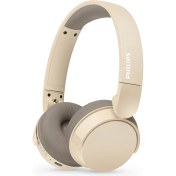 Resim Philips TAH3209 Kablosuz Kulak Üstü Kulaklık Dinamik Bas, Bluetooth, Çok Noktalı Bağlantı 25 Saat Kullanım Süresi Bej 