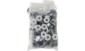 Resim Seta Kırılmaz Duşakabin Tekeri Krom 4 Üst 4 Alt Çift Teker Duşakabin Rulmanı 22mm 