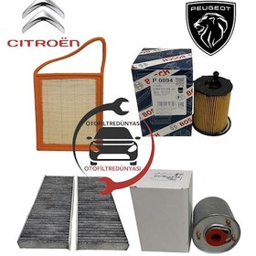 Resim Peugeot 301 1.6Hdi Filtre Bakim Seti 2013 Ve Sonrasi 333236873 