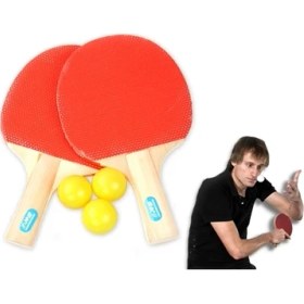 Resim Masa Tenisi Seti (2 Raket + 3 Top) (5256) 
