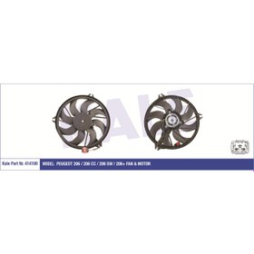 Resim KALE 414100 FAN MOTORU 