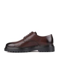 Resim Shoetyle - Kahverengi Deri Bağcıklı Erkek Klasik Ayakkabı 250-2013-776 Kahverengi 