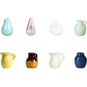 Resim Mmxccy 8 Adet Mini Seramik Vazo Mıknatıslar Buzdolabı Için Sevimli Minik Bitki Vazosu Buzdolabı Mıknatısları Mutfak Buzdolabı Dekorasyonu Için (Yurt Dışından) 