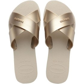 Resim Aqua Metallic Bej Kadın Terlik-6567 Bej 