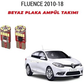 Resim Renault Fluence Plaka Ampül Set Beyaz Arıza Işığı Yakmaz Canbus 