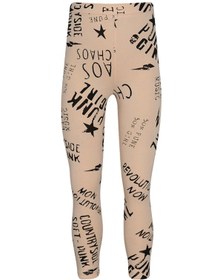 Resim Lovetti Kız Çocuk Punk Gırl Desen Tayt 1500 Pembe - Siyah 