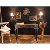 Resim Wooding 100 Cm Çekmeceli Masif Lacivert Naturel Dresuar (548588024) Lacivert 