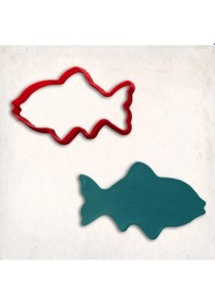 Resim Balık-2 Kurabiye Kalıbı Şekillendirici Kopat KIrmızı 