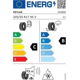 Resim Petlas 205/55 R17 95V XL Snowmaster2 Sport Kış Lastiği 2024 