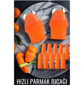 Resim EGECEN HSNET Hızlı Parmak Bıçağı Başparmak Sebze 2 li set - ECR2837-7571 
