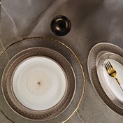 Resim Aryıldız Bone Umbrella Tılsım Grey 60 Parça 12 Kişilik Yemek Takımı 