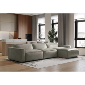 Resim hoom concept ORLANDO DERİ ÜÇLÜ SAĞ KÖŞE KOLTUK 