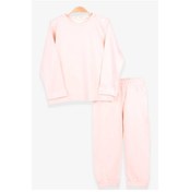 Resim Breeze Erkek Bebek Pijama Takımı Düz Renk Krem (9 Ay-3 Yaş) Breeze