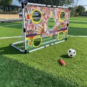 Resim Taşınabilir kumaş futbol kale skor tahtası, mini futbol kale, hassas atış pratiği, futbol antrenman ekipmanı, Paskalya, Ramazan, okula dönüş sezonu ve açık hava etkinlikleri için olmazsa olmaz 