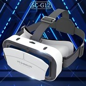 Resim G12 VR Sanal Gerçeklik 3D Gözlük Cihazı, iPhone veya Android için 11.94 - 15.75 cm uyumlu, Pil Gerektirmez, Oyun ve Filmler için İdeal - Akıllı Telefon İzleme için Ergonomik VR Gözlükler, Oyun Aksesuarı, Elektronik Bileşenler/Anakart Yok 