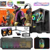 Resim Xaser XSR858 Ryzen 7 5700X 16GB Ram 512GB M.2 Nvme SSD 6gb RTX3050 27"curved 180Hz Sıvı Soğutma Oyun Bilgisayarı 