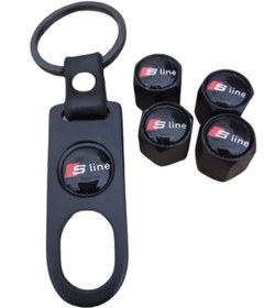 Resim KUZEY HIRDAVAT Audı Sline Metal Sibop Kapağı-anahtarlık Seti 