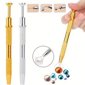 Resim 1 Profesyonel Metal Boncuk Klipsi, 4 Pençeli Pense, Delme Takı Yapımı Tutma Aracı, Kokusuz Seçici 