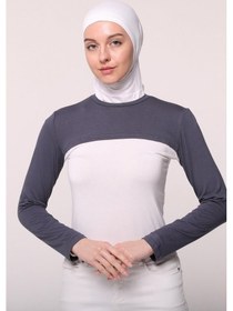 Resim Sıfır Yakalı Boyunluklu Kolluk Füme Çok Renkli 