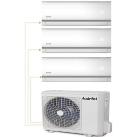 Resim Airfel 30000 BTU 1 Dış + 3 İç Ünite (9+12+18) Duvar Tipi Multi Klima 
