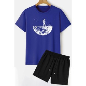 Resim Trendypassion Uzay Temalı Şort T-Shirt Eşofman Takımı 