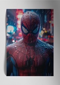 Resim Metal Baskı Marvel Parlak Dekoratif Duvar Tablosu - Spiderman Örümcek Adam 