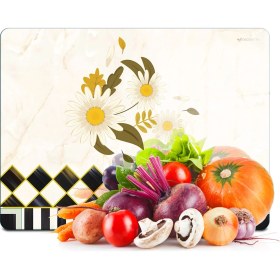 Resim Decovetro Cam Kesme Tahtası ve Sunumluk Mackenzie Vintage Papatya 30X40 cm 