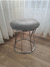 Resim Kum Saati Düz Makyaj Pufu Gümüş Gri 