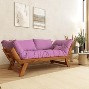 Resim Woodesk Adalar Masif 2li Kanepe CPT8162-210 Tik Pembe 